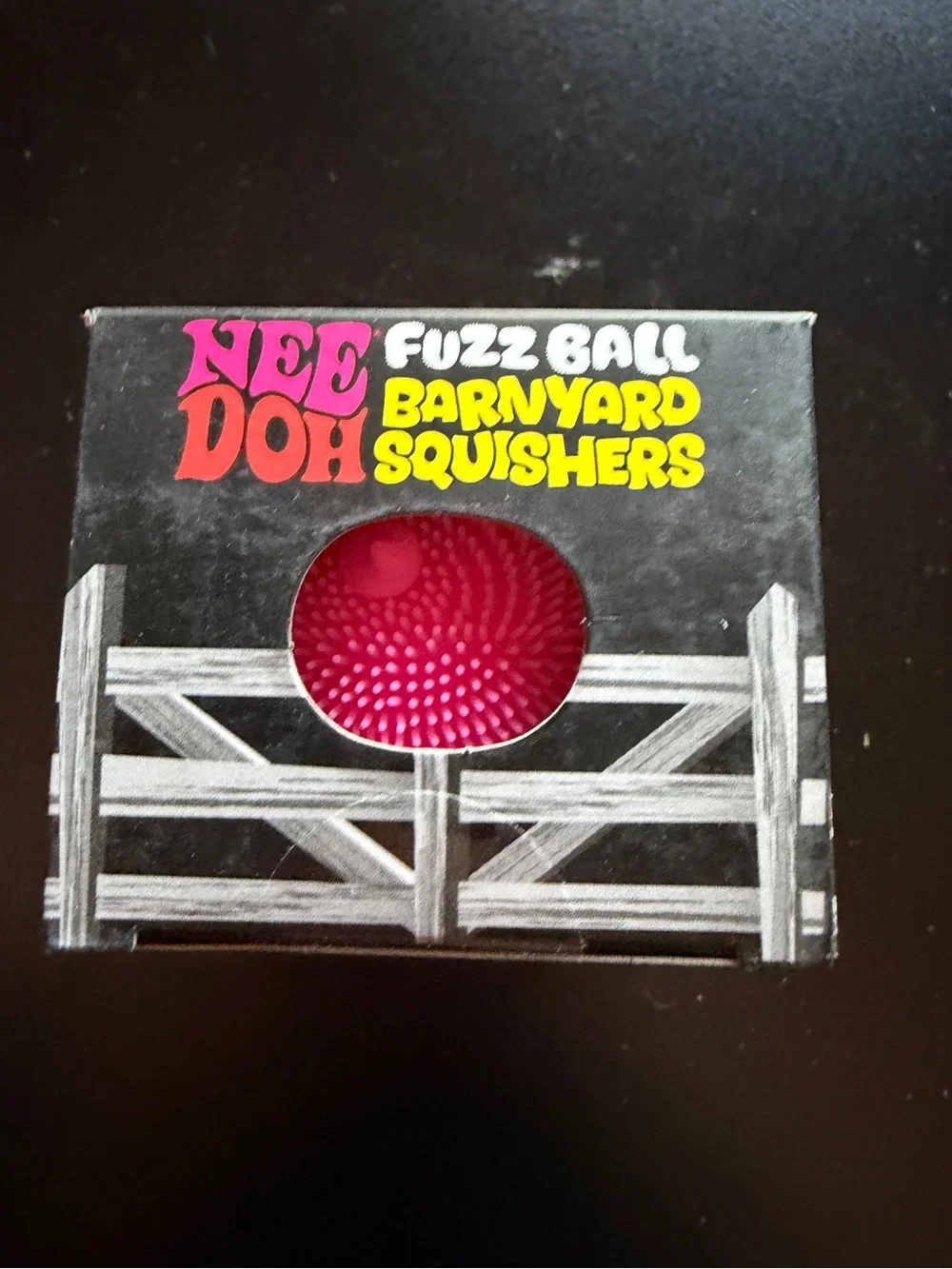 Nee Doh Schylling Barnyard Fuzz Ball Squishers Pink Pig Velvet Squishy Squeeze